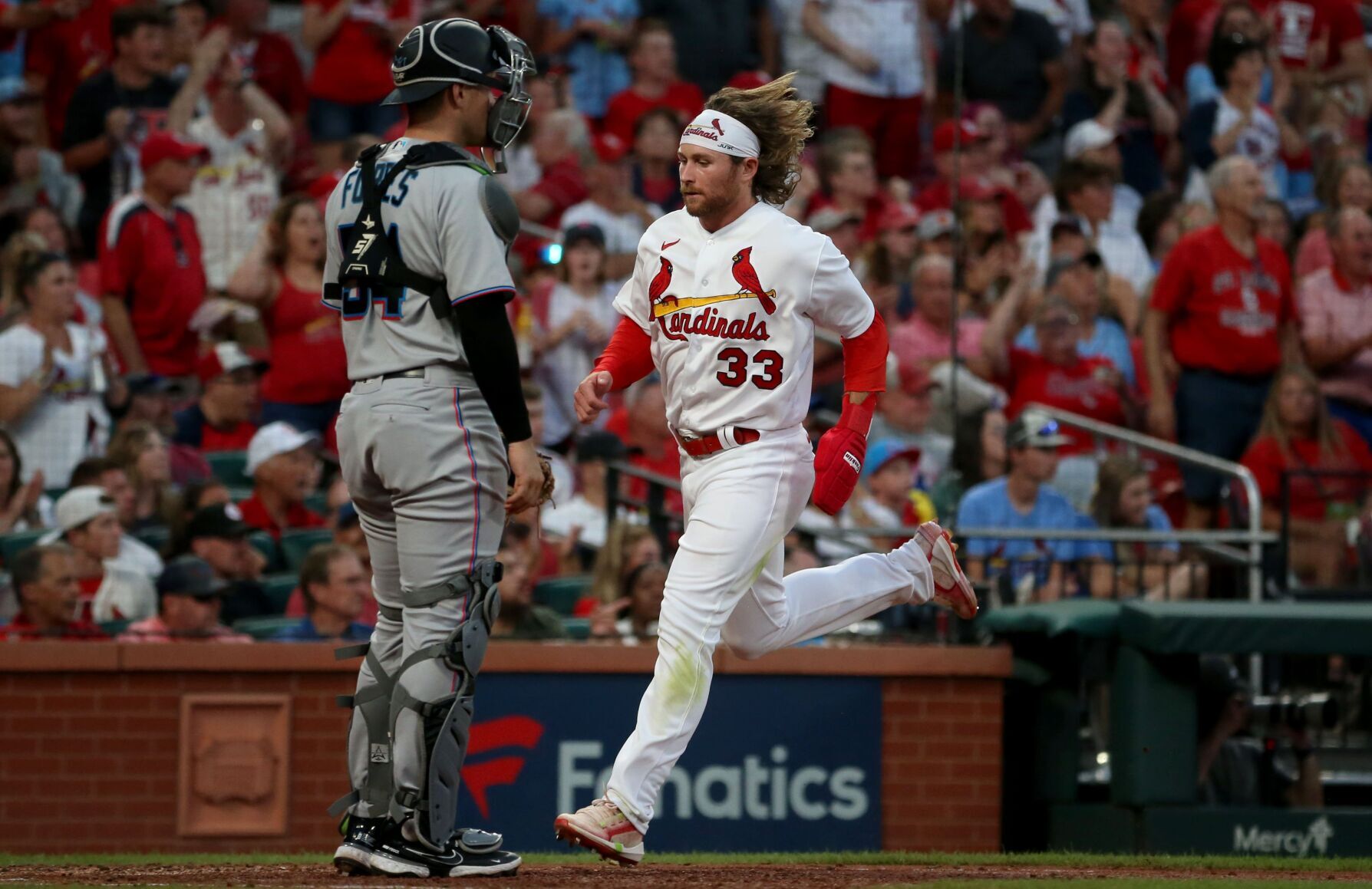 Game 2 of St. Louis Cardinals and Miami Marlins series